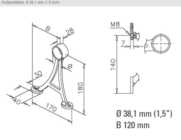 Preview: Fußlaufstuetze Modell 103 maße 38,1mm.JPG